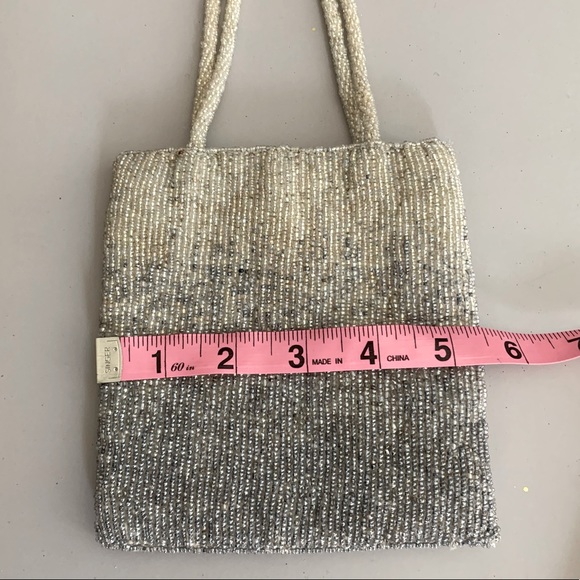 Ombré Glass Bead and Silk Evening Bag - Picture 2 of 5